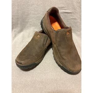 Merrell Men’s Size 8.5 Traveler Rove Leather Slip On Casual Comfortable Shoes